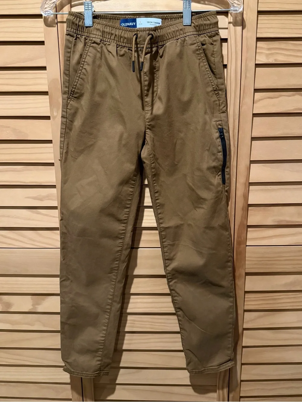 Old Navy Kids Boys Tech Joggers Khaki Brown